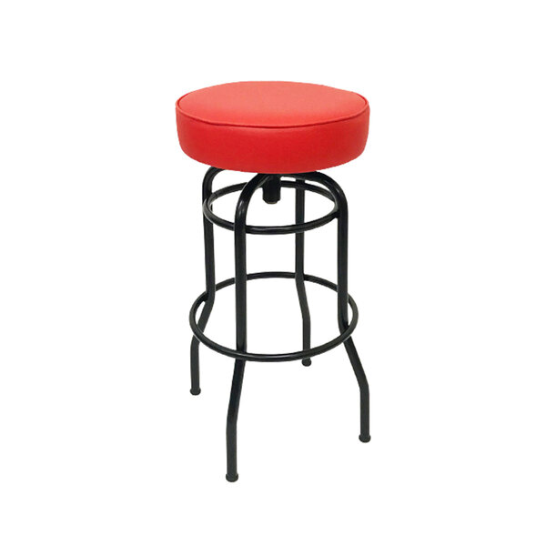 Banqueta Giratória Bar Para Bancada Média Altura 65cm Cor Pre