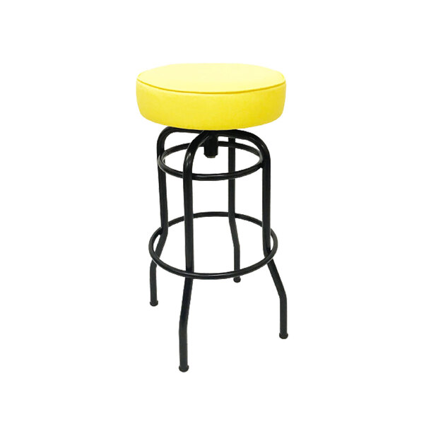 Banqueta Giratória Bar Para Bancada Média Altura 65cm Cor Pre