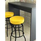 Banqueta Giratória Bar Para Bancada Média Altura 65cm Cor Pre