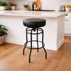 Banqueta Giratória Bar Para Bancada Média Altura 65cm Cor Pre