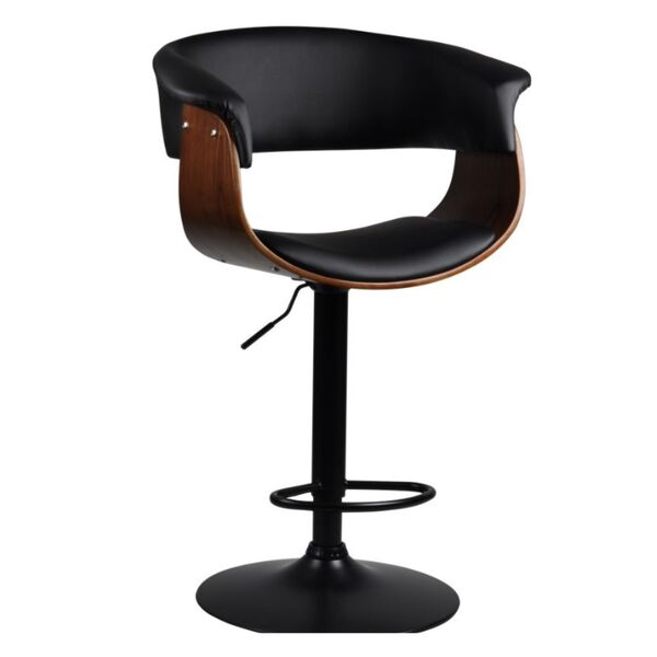 Banqueta Giratória Betim Rivatti Preta Base Disco Preta