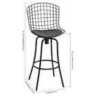 Banqueta Giratória Concha Pintada Bp29 De Metal Treparoni