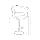 Banqueta Giratória De Metal Betim Com Regulagem De Altura Pre