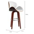 Banqueta Giratória Ede Branca