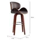 Banqueta Giratória Ede Marrom