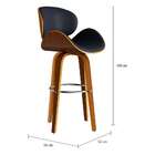 Banqueta Giratória Ede Preta