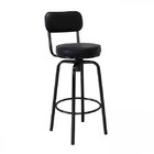 Banqueta Giratória Em Aço Capadócia Yescasa Preto