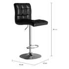 Banqueta Giratória Finley Preta