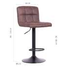 Banqueta Giratória Fitz Alberta Antique Marrom