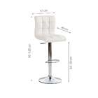 Banqueta Giratória Fitz Branca