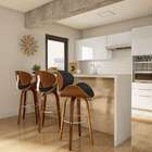 Banqueta Giratória Leiden Preta