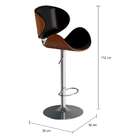 Banqueta Giratória Lobith Preta