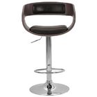 Banqueta Giratória Londrina Café Base Em Aço Cromado  - Rivat