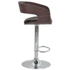 Banqueta Giratória Londrina Café Base Em Aço Cromado  - Rivat