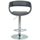 Banqueta Giratória Londrina Cinza Base Em Aço Cromado D'rossi