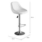 Banqueta Giratória Marche Branca