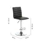 Banqueta Giratória Marilyn Preta