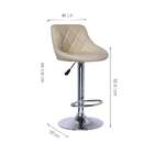 Banqueta Giratória Milano Bege