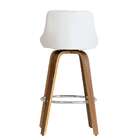 Banqueta Giratória Milano Helmond Branca