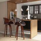 Banqueta Giratória Oss Marrom