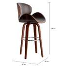 Banqueta Giratória Oss Marrom