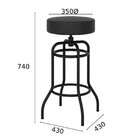 Banqueta Giratória Para Sala De Jantar Marina Preto