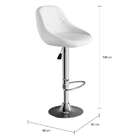 Banqueta Giratória Pisa Branca