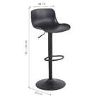 Banqueta Giratória Rennes Preta