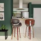 Banqueta Giratória Rotterdam Marrom