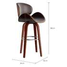 Banqueta Giratória Rotterdam Marrom