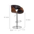 Banqueta Giratória Uden Preta