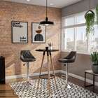 Banqueta Giratória Vicenza Preta