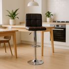 Banqueta Gomos Alta Para Cozinha Bancada Ilha Pub Marrom Café