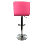 Banqueta Gomos Base Giratoria Cromada Altura Regulavel Rosa R