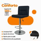 Banqueta Gomos Comfort Estofada Giratória Altura Regulável -