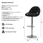 Banqueta Gomos II Preta