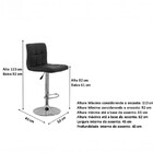 Banqueta Gomos Preto