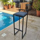 Banqueta Gourmet Alta Industrial Preto