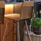 Banqueta Gourmet - Marrom Facto