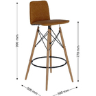 Banqueta Gourmet - Marrom Facto