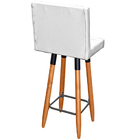 Banqueta Grace Alta Para Areá Gourmet E Balcão Cozinha Corino