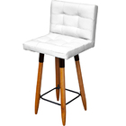 Banqueta Grace Alta Para Areá Gourmet E Balcão Cozinha Corino