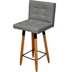 Banqueta Grace Alta Para Areá Gourmet E Balcão Cozinha Corino