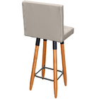 Banqueta Grace Alta Para Areá Gourmet E Balcão Cozinha Corino