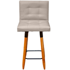 Banqueta Grace Alta Para Areá Gourmet E Balcão Cozinha Corino