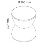 Banqueta Hydro Polipropileno Vermelha Inovakasa