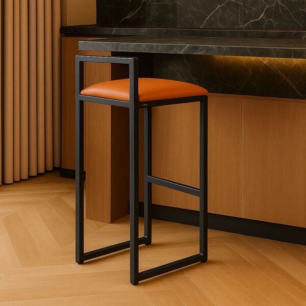 Banqueta Industrial Alta Sala Jantar Bar Bancada Cozinha Cara