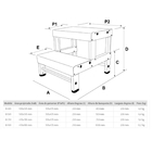 Banqueta Industrial Aluminio 50cm