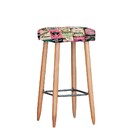 Banqueta Industrial Bari Estampado Cerveja T113 D'rossi