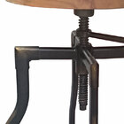 Banqueta Industrial Com Assento Giratório Mkb-016-marka Móvei